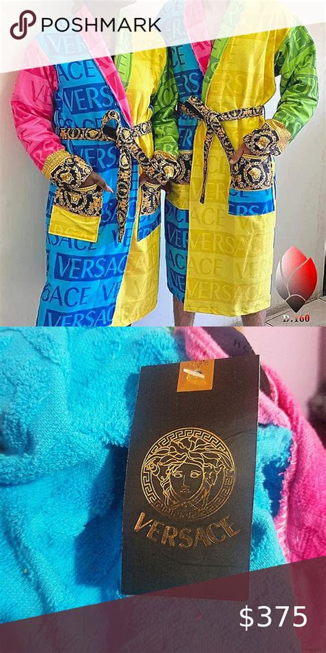 rainbow versace robe